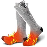 Calcetines calentados para hombres y mujeres- con batería recargable eléctrica para deportes de invierno- artritis…